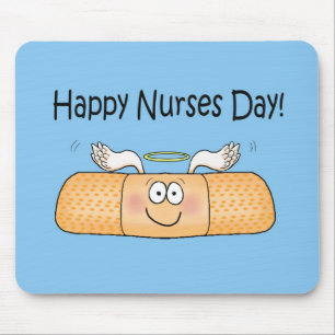 Happy Nurse Nurse's Day Whimsical Bandage Muismat