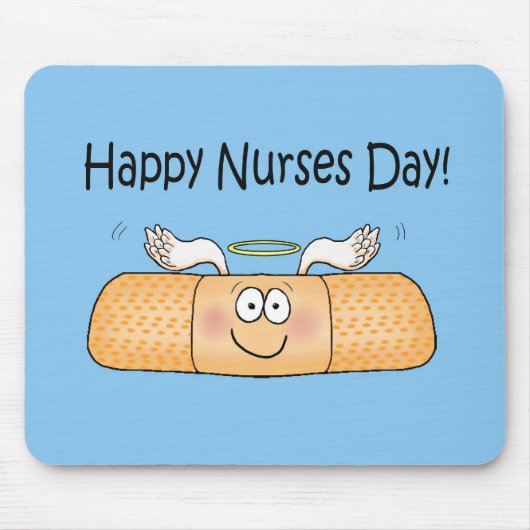 Happy Nurse Nurse's Day Whimsical Bandage Muismat (Voorkant)