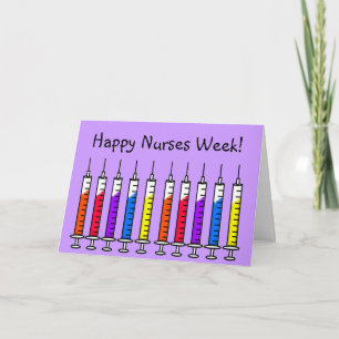 Happy Nurse Week Kaart Spuiten