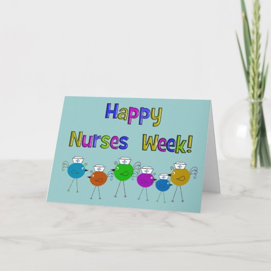 Happy Nurse Week Wenskaart Bedankkaart (Voorkant)
