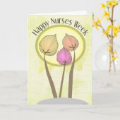 Happy Nurse Week Wenskaart Kaart (Gele Bloem)