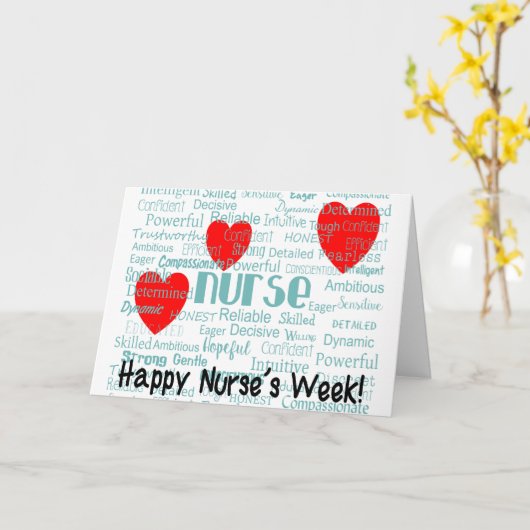 Happy Nurse Week Wenskaart Kaart (Gele Bloem)