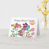 Happy Nurse Week Wenskaart Kaart (Gele Bloem)