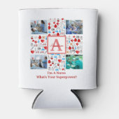 Happy Nurses Dag 4 Fotocollage dwarmonogram Blikjeskoeler (Voorkant)