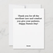 Happy Nurses Dag 4 Fotocollage dwarmonogram Feestdagenkaart (Achterkant)