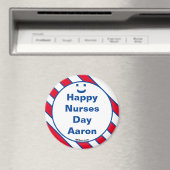 Happy Nurses Day Aaron Smile Fun Magnet (Insitu (Vaatwasser))
