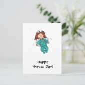 Happy Nurses Day - Angel in Disguise Briefkaart (Staand voorkant)
