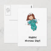 Happy Nurses Day - Angel in Disguise Briefkaart (Voorkant / Achterkant)