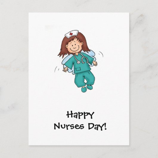 Happy Nurses Day - Angel in Disguise Briefkaart (Voorkant)