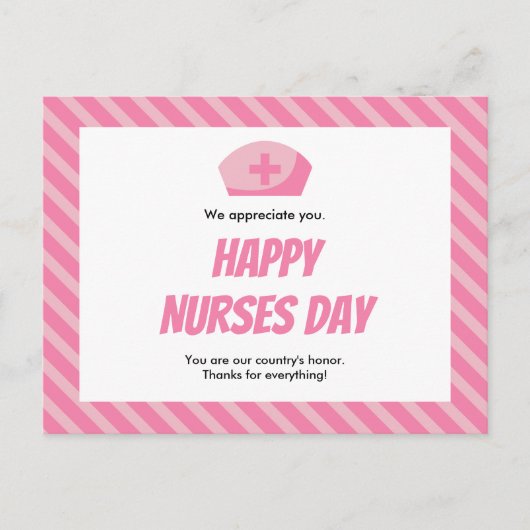 Happy Nurses Day Briefkaart (Voorkant)