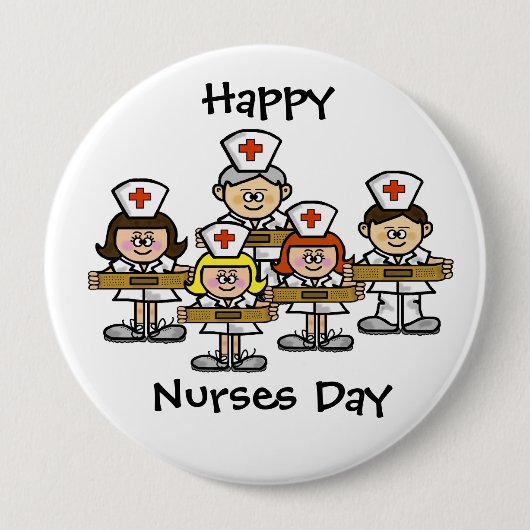 Happy Nurses Day Button (Voorkant)