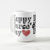 Happy Nurse's Day Coffee Mok (Voorkant links)