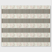 Happy Nurses Day, Cute Bird on Stripes Cadeaupapier (Vlak)