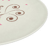 Happy Nurses Day, Cute Bird on Stripes Snijplank (Hoek)