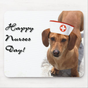 Happy Nurses Day Dachshund mousepad Muismat
