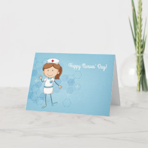 Happy Nurses Day Folded Card Kaart
