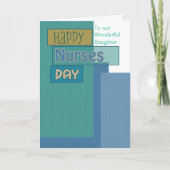 Happy Nurses Day for Daughter of Any Relation Kaart (Voorkant)