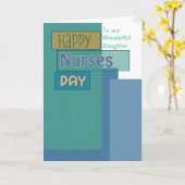 Happy Nurses Day for Daughter of Any Relation Kaart (Gele Bloem)