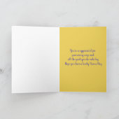 Happy Nurses Day Friend Lila aangepaste naam Kaart (Binnen)