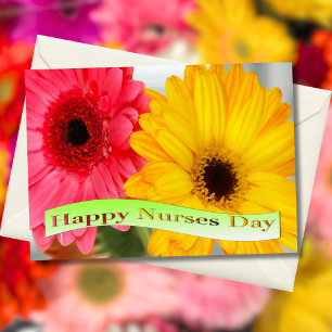 Happy Nurses Day Gerber Daises Kaart