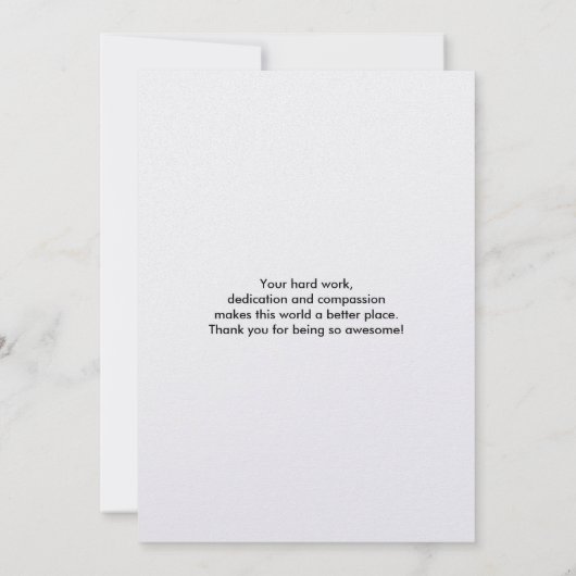 Happy Nurses Day Gray Stethoscope Illustratie Kaart (Achterkant)