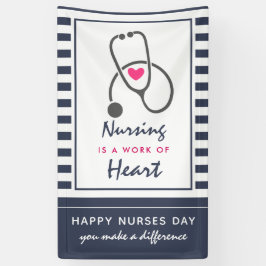 Happy Nurses Day Gray Stethoscope Illustration Spandoek