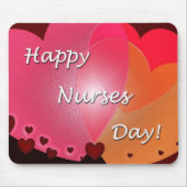 Happy Nurses Day Hearts Muismat (Voorkant)