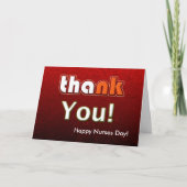 Happy Nurses Day  Kaart (Voorkant)