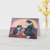 Happy Nurses Day KAART en hond (Gele Bloem)