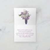 Happy Nurses Day - Lila bloemen Kaart (Binnen)