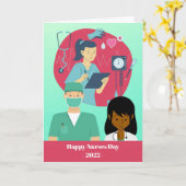 Happy Nurses Day met een verscheidenheid aan verpl Kaart (Gele Bloem)