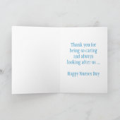 Happy Nurses Day met kat voor dierenartsverpleegku Kaart (Binnen)