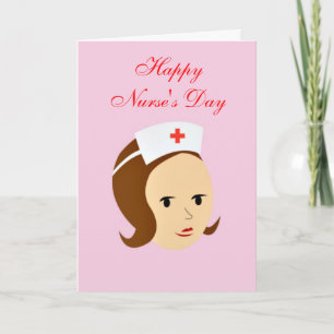 Happy Nurse's Day met verpleegkundige die het pet  Bedankkaart