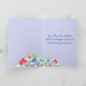 Happy Nurses Day Mom Sweet Pea Flowers Kaart (Binnen)