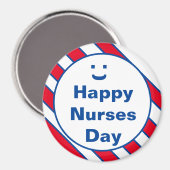 Happy Nurses Day Smile Fun Magnet (Voorkant / Achterkant)