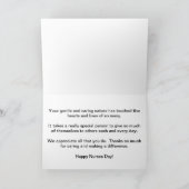 Happy Nurses Day Vlinder en Bloemen Kaart (Binnen)