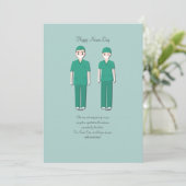 Happy Nurses Day Wenskaart (Staand voorkant)