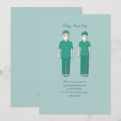 Happy Nurses Day Wenskaart (Voorkant / Achterkant)