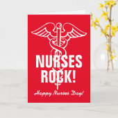 Happy Nurses Day wenskaart voor verpleegweek Kaart (Gele Bloem)