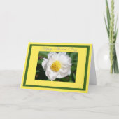 Happy Nurses Day White Peony Flower Kaart (Voorkant)