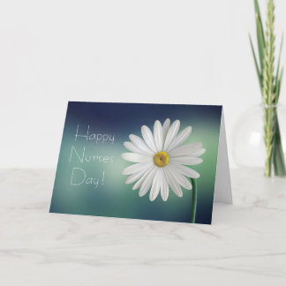 Happy Nurses Day Witte Daisy Kaart