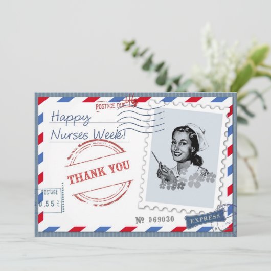 Happy Nurses Week. Aangepaste Kaart herstellen (Staand voorkant)