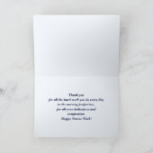 Happy Nurses Week. Amerikaanse patriottische Kaart (Binnen)