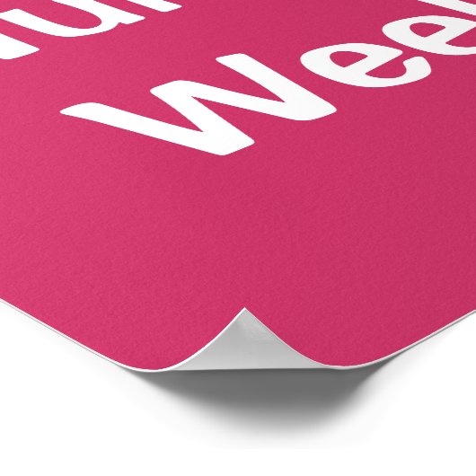 Happy Nurse's Week! Banner Poster Roze Bedankt (Hoek)