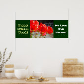 Happy Nurses Week Banner Posters Red Tulips (Keuken)