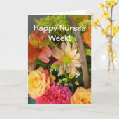 Happy Nurses Week!- Bloemenboeket Kaart (Gele Bloem)