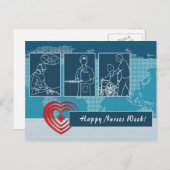Happy Nurses Week Briefkaart (Voorkant / Achterkant)