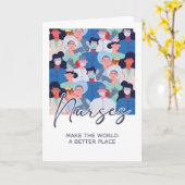 Happy Nurses Week Custom Kaart (Gele Bloem)