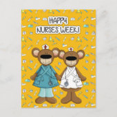 Happy Nurses Week. Cute Teddy Bears Briefkaart (Voorkant)