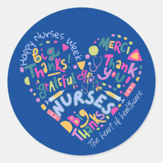 Happy Nurses Week Dank u Ronde Sticker